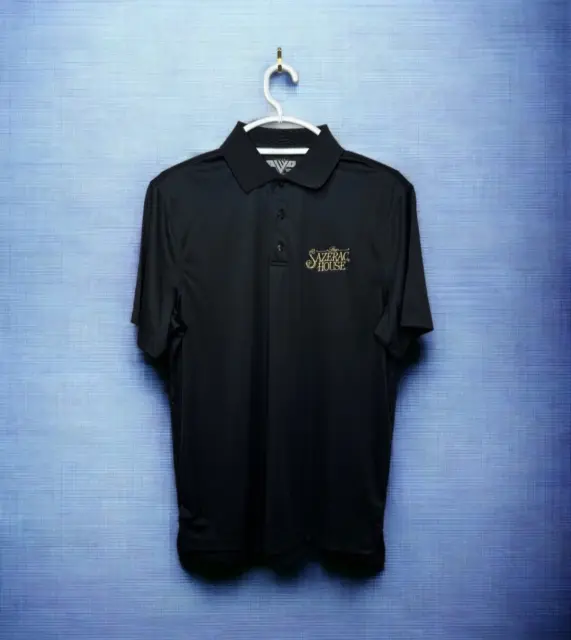 Sazerac Rye Levelwear Golf Polo - Black Men's Small