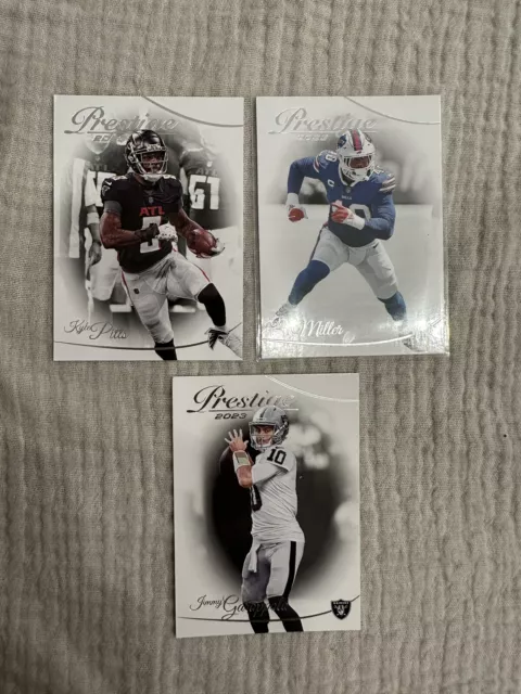 Pitts/ Von Miller /Garoppolo / Prestige 2023 / NFL / Panini