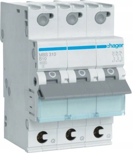 HAGER MCB 3P B 10A QuickConnect / #Z E00H 0752