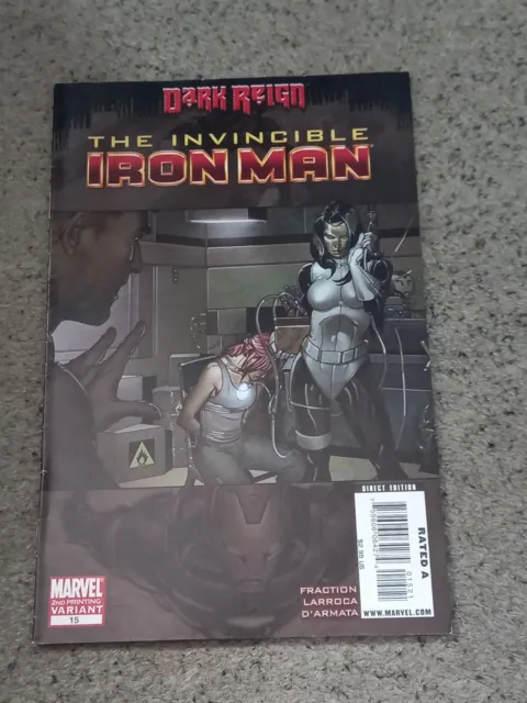 Invincible Iron Man 15 (2009) 2nd Print Variant