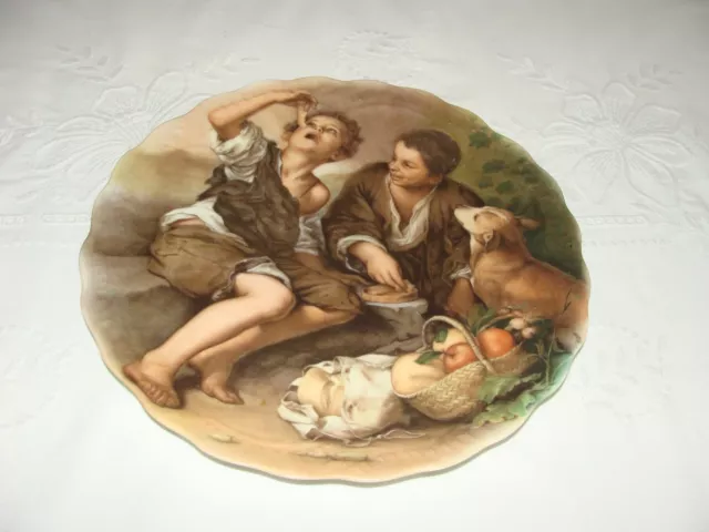Ancienne Assiette Plate En Veritable Porcelaine De Limoges