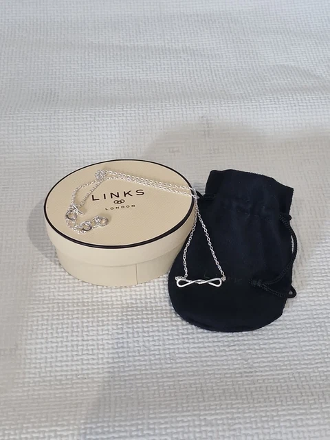 LINKS OF LONDON Sterling Silver Infinity Necklace NIB 50.00 PicClick UK