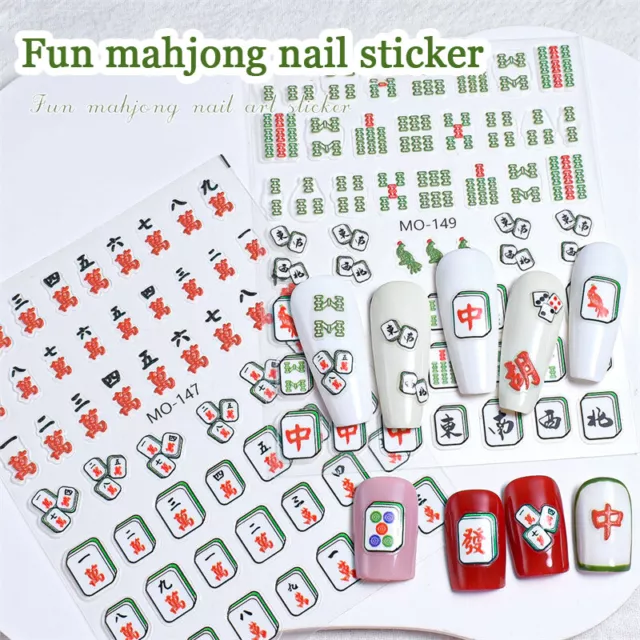 3D Dragon Chinese New Year Nail Art Self Adhesive Stickers Manicure Decals