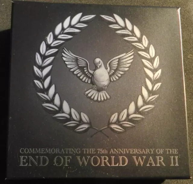 2020 1oz SILVER PROOF $1 - 75TH ANNIVERSARY END OF WORLD WAR II -EXCELLENT COIN
