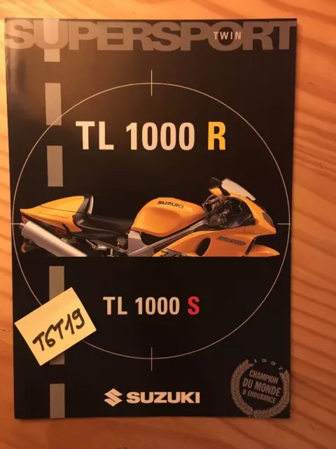 Suzuki TL1000R TL1000S 1000 TLR TLS prospectus moto brochure publicité dépliant