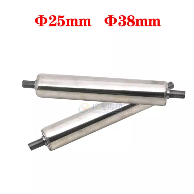 25mm 38mm Dia Stainless Steel Heavy Duty Assembly Line Conveyor Roller 100-500mm