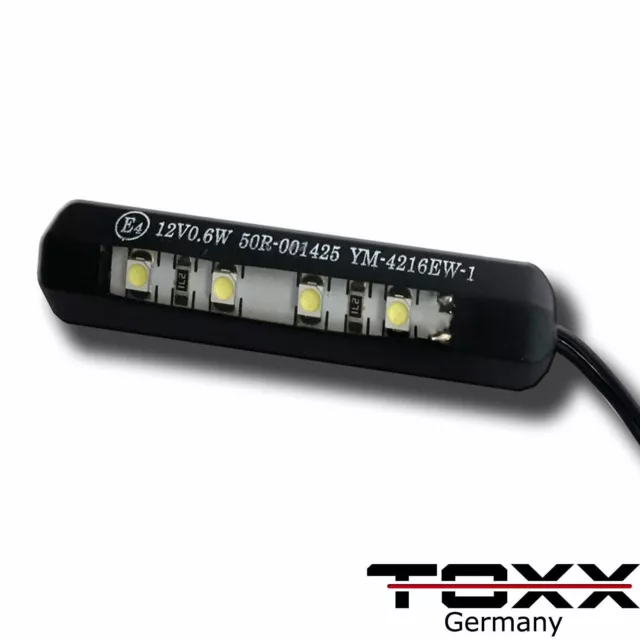 ToXx Mini LED Kennzeichenbeleuchtung Nummernschildbeleuchtung Motorrad Flexibel