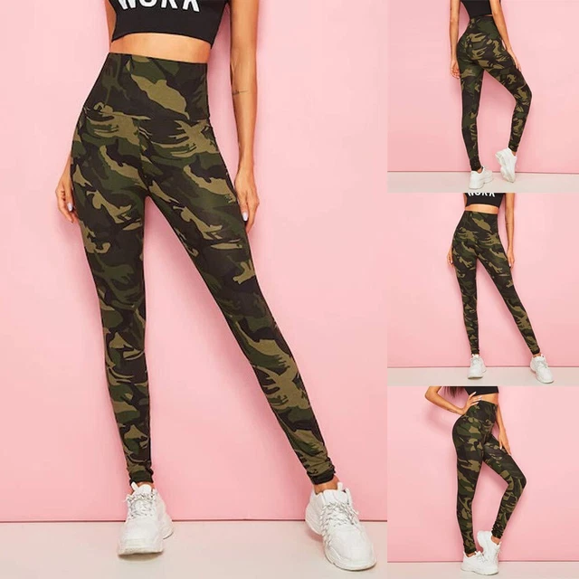 Jeggings Leggings Donne Vita Alta Elasticizzato Mimetico Pantaloni Caldo Vendita