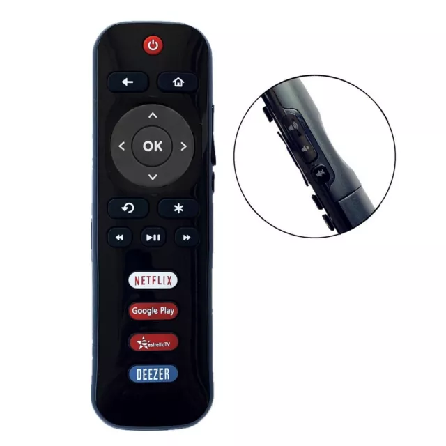 New USBRMT RC280-05 Remote for TCL ROKU TV Google Play Deezer P50FS3750 55FS3700