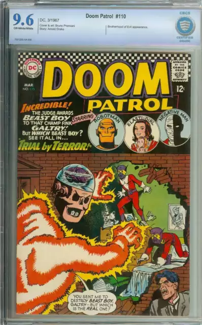 Doom Patrol #110 Cbcs 9.6 Ow/Wh Pages