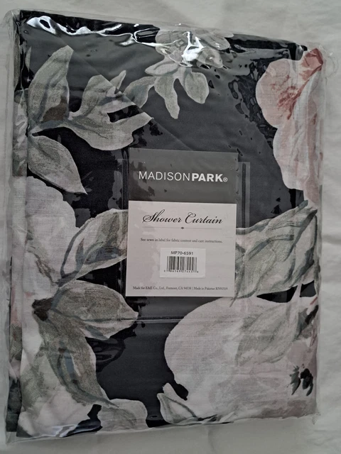 Madison Park Mavis Cotton Bathroom Shower, Floral Design Modern Shabby Chic