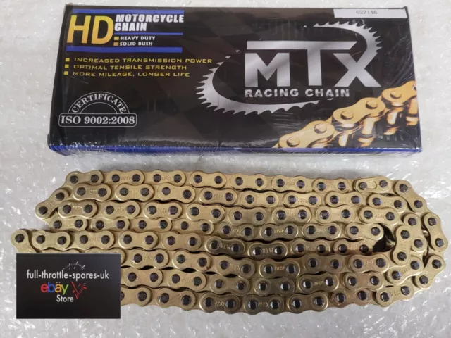 fits: KEEWAY RKV 125 2012-2019 HEAVY DUTY GOLD DRIVE CHAIN AND SPLIT LINK