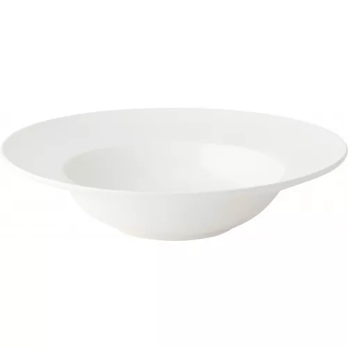 Anton Black Fine China - Deep Winged/Wide Rim Pasta Plate 10" (25cm) - Box of 6