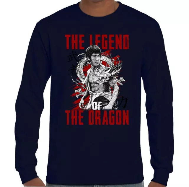 T-shirt uomo arti marziali Legend of the Dragon MMA allenamento top palestra 3