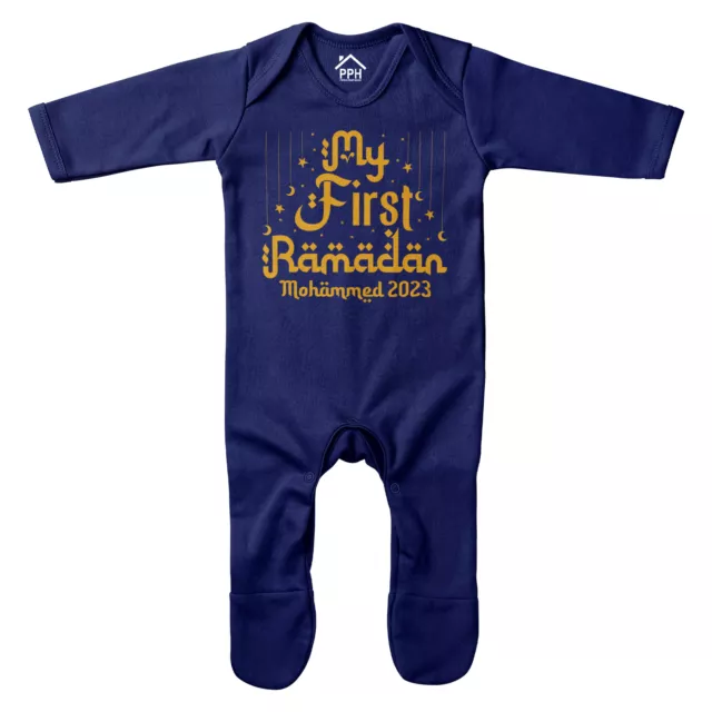 Personalised My First Ramadan Romper Suit Eid Muslim 1st Celebrations Baby Gift