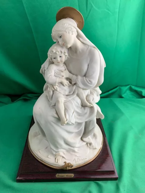 Giuseppe Armani Italy Statue Mary Madonna Christ Child Figurine 12" Tall