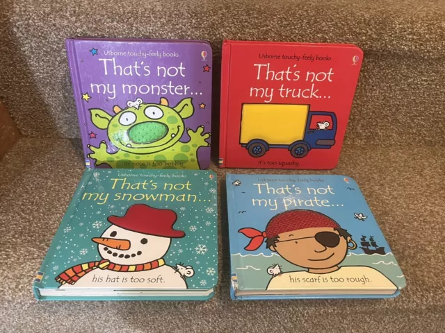 That's Not My Books Sensory Touchy Feely Book Usbourne Books VGC Pirate Monster