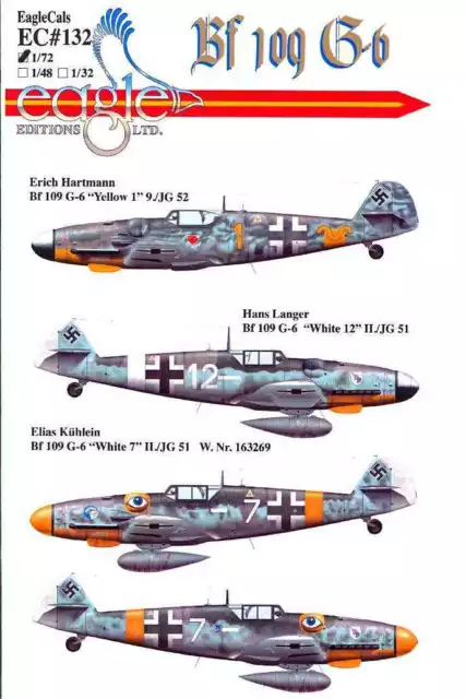 1/72 S Es D EC#37 Mt Bf 109 G-6s NIP US $4.10