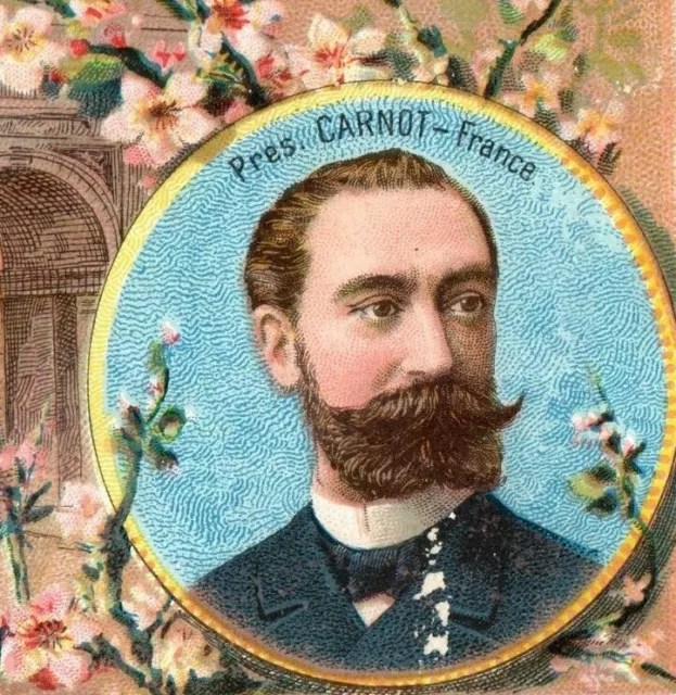 1887 Clark's Mile-End Spool Cotton French President Carnot P216