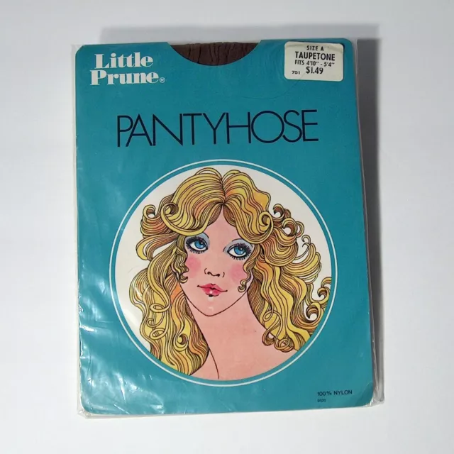 Vintage Pantyhose Little Prune Size A Taupetone NOS New In Package