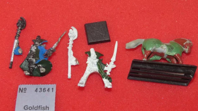 Warhammer The Empire Mounted Battle Wizard Metal Foot Mounted Figure Fantasy GW