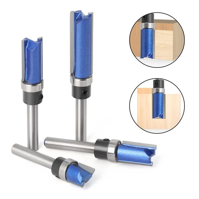 Router Punte Ool Legno 4pcs / Set 6.35mm Codolo 6mm Acrilico Blu Industrial