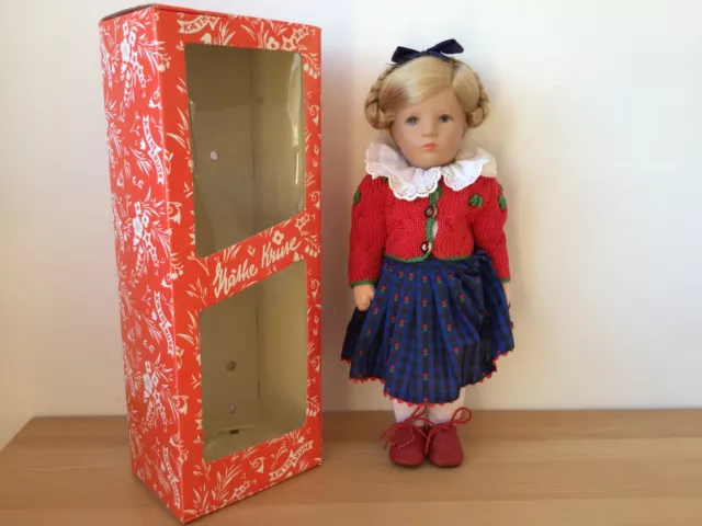 Käthe Kruse Puppe Brigitta 35 cm Originalkleidung ovp unbespielt aus Sammlung