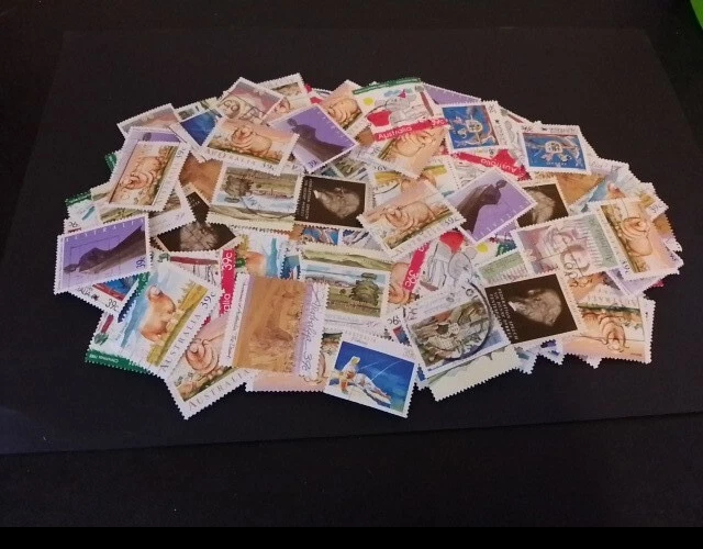 Bulk x 216 Mixed  Australia 39c Values Stamps Used Off Paper