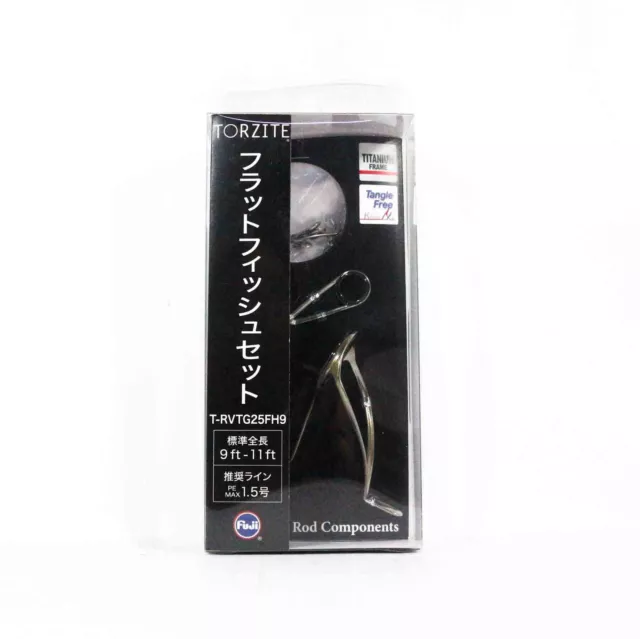Fuji T-RVTG Size 25FH9 Rod Guide Torzite Titanium Frame Set (4882)