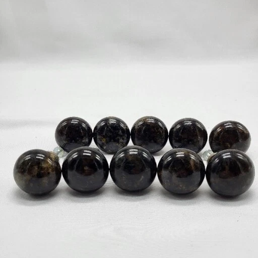 Granite Cabinet/Drawer Pull Knobs W/ 1" Screws - Matches Ubatuba - Set Of 10