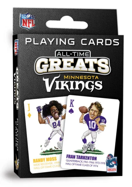 Minnesota Vikings All Time Greats Playing Cards