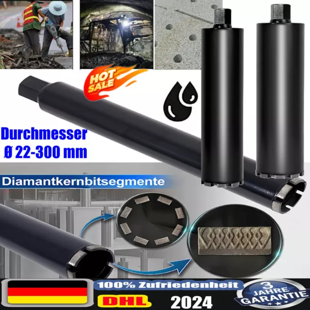 Profi Diamantbohrkrone Turbo Nass+Trocken Ø 42 - 200 mm / 400 mm Kernbohrer