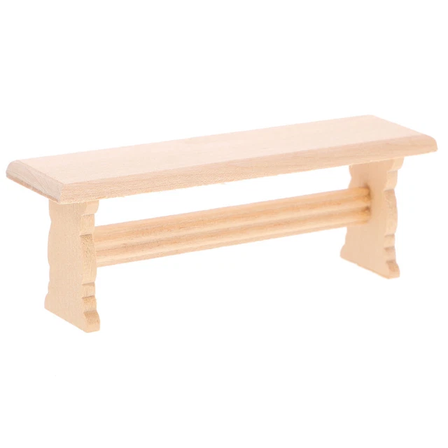 6 Bancs Miniatures Jaunes Pour Maison De Poupée & Jardin Féerique - Décoration Résine - Style Rétro