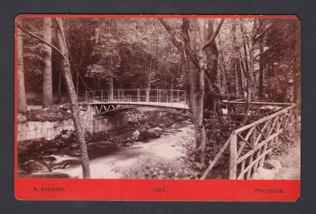 1890 A.Schmidt Enz Enzpartie Bad Wildbad Photographe Photo Photographe Vue