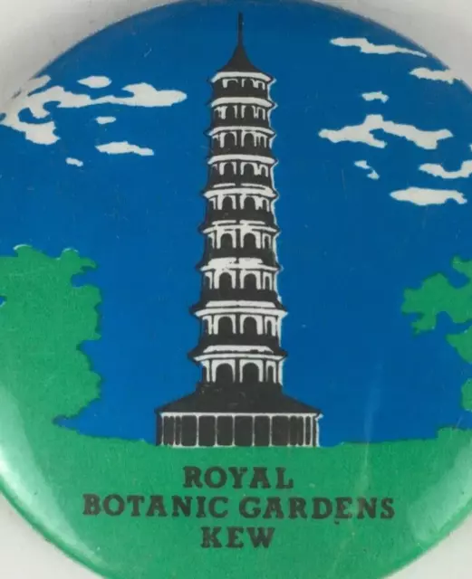 Pin Badge Royal Botanic Gardens Kew 38mm (#W1)