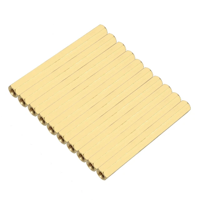 Lot De 15 Entretoises Hexagonales En Laiton M4 - Longueur 10mm, Pour électronique/bricolage (Neuf)