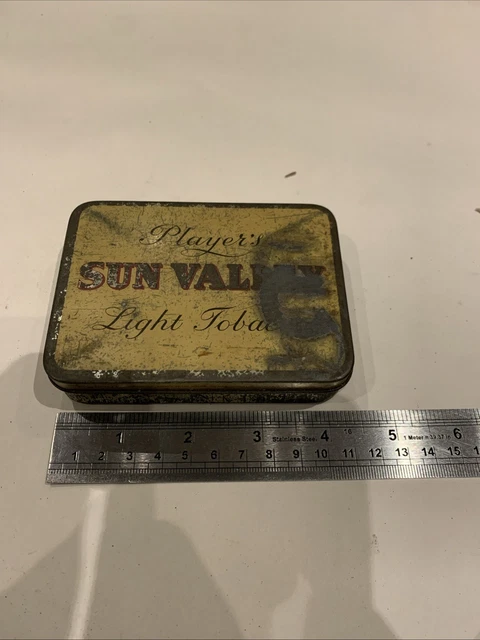 players sun valley light tobacco tin VINTAGE THREE PLAYERS Sun Valley Tobacco Tins empty £6.52