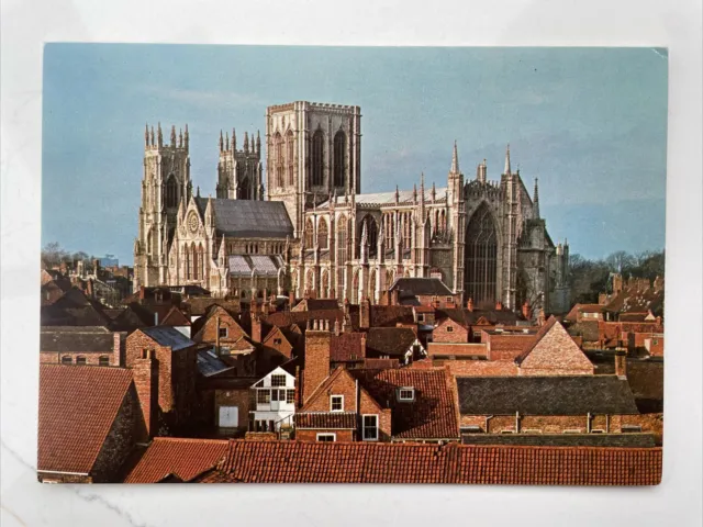 York Minster Cathedral - A View From The Rooftops - Postcard