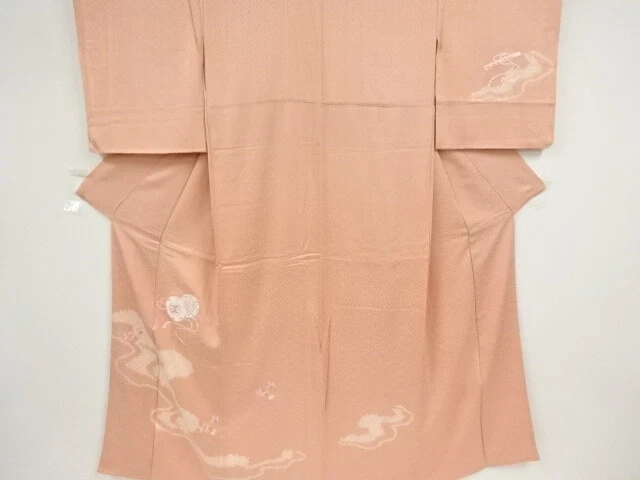42474# Japanese Kimono / Antique Kimono / Shibori / Embroidery / Drum & Kiku