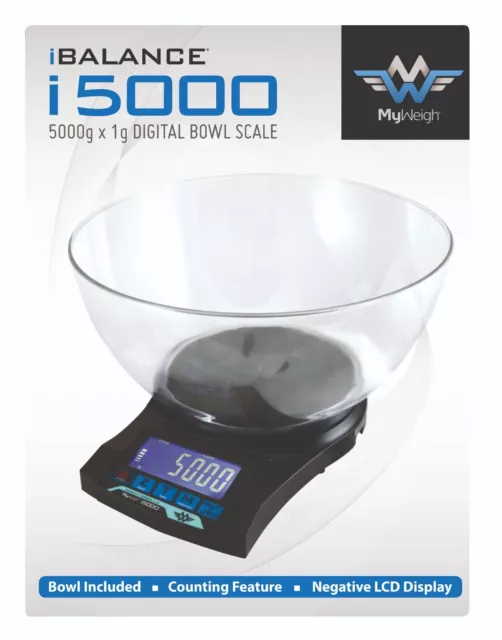 My Weigh iBalance i5000 Professional High Capacity Digital Scale 5000g x 1g