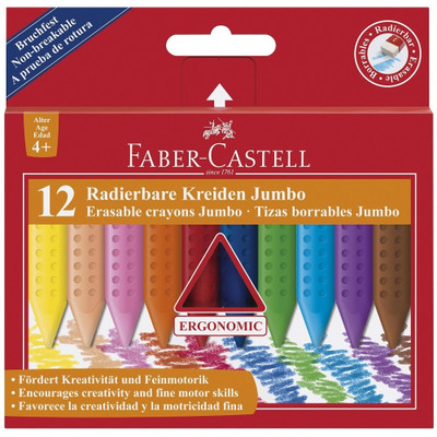 4 Pezzi Faber-Castell 121804 Pastelli a Cera 