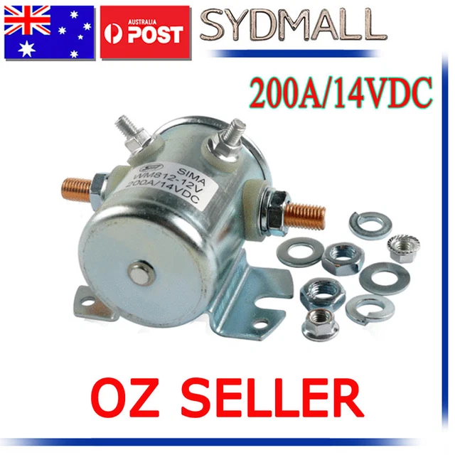 SOLENOID STARTER INTERMITTENT Duty Relay Switch 12V/14V Dc 200A