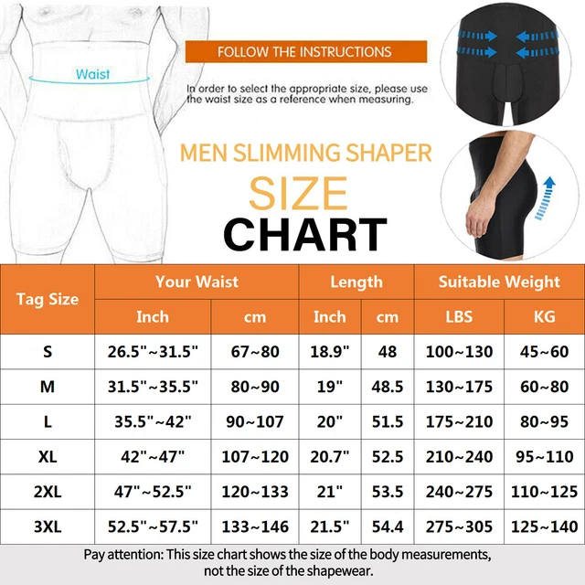 MEN'S HIGH WAIST Tummy Control Slimming Abdomen Pants Shaper Boxer