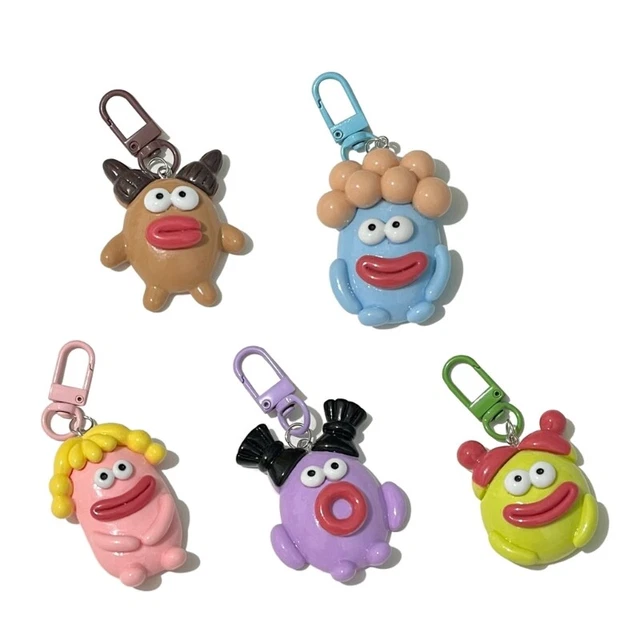 Cute Monsters Dolls Pendant Keyring for Car Key Bag Backpack Decor Kids Toy