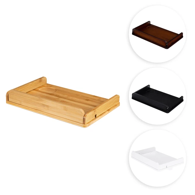 Table de chevet amovible en bambou 38 x 26 x 11 cm pour lit superposé Navaris