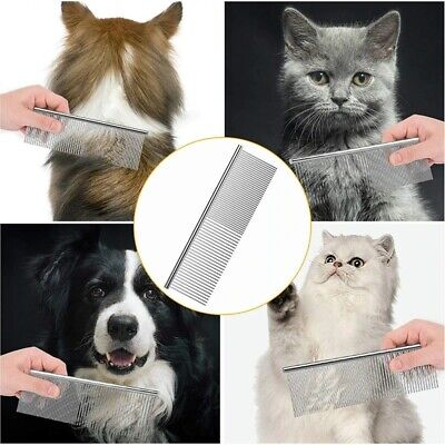 Pet Comb Stainless Steel Pet Grooming Comb for Dogs and Cats