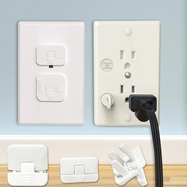 Magnetic Self-Closing Outlet Cover 6 Pack Outlet Covers Baby Proofing