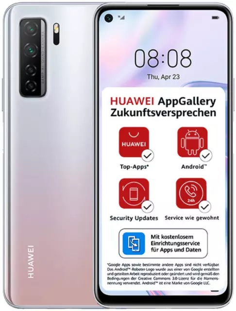 Huawei P40 Lite 5G Dual Sim CDY-NX9A 128GB Space Silver Neu in geöffneter OVP