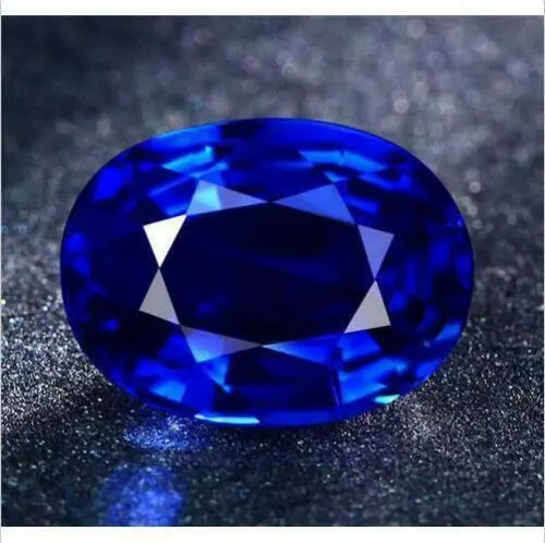 Saphir bleu non chauffé 4.76ct 10x12mm taille ovale AAAAA pierre précieuse vrac