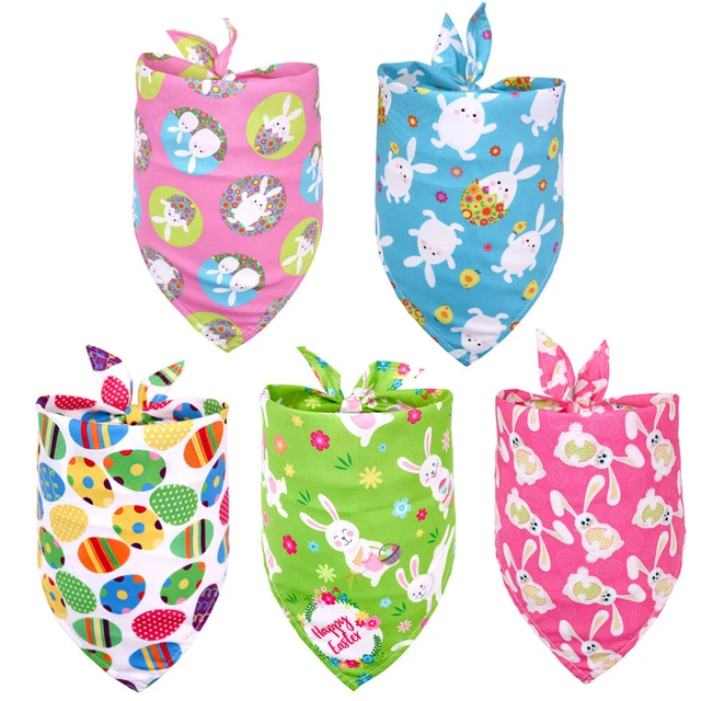 5 Pcs Paré Serviette Triangle Pour Animaux De Compagnie Bavoir Bandana Décorer